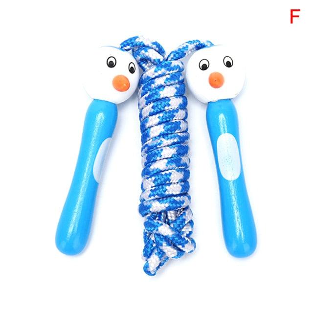 Cute Wood Handle Jumping Rope For Children