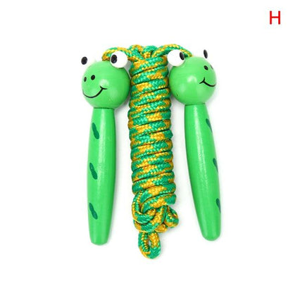 Cute Wood Handle Jumping Rope For Children